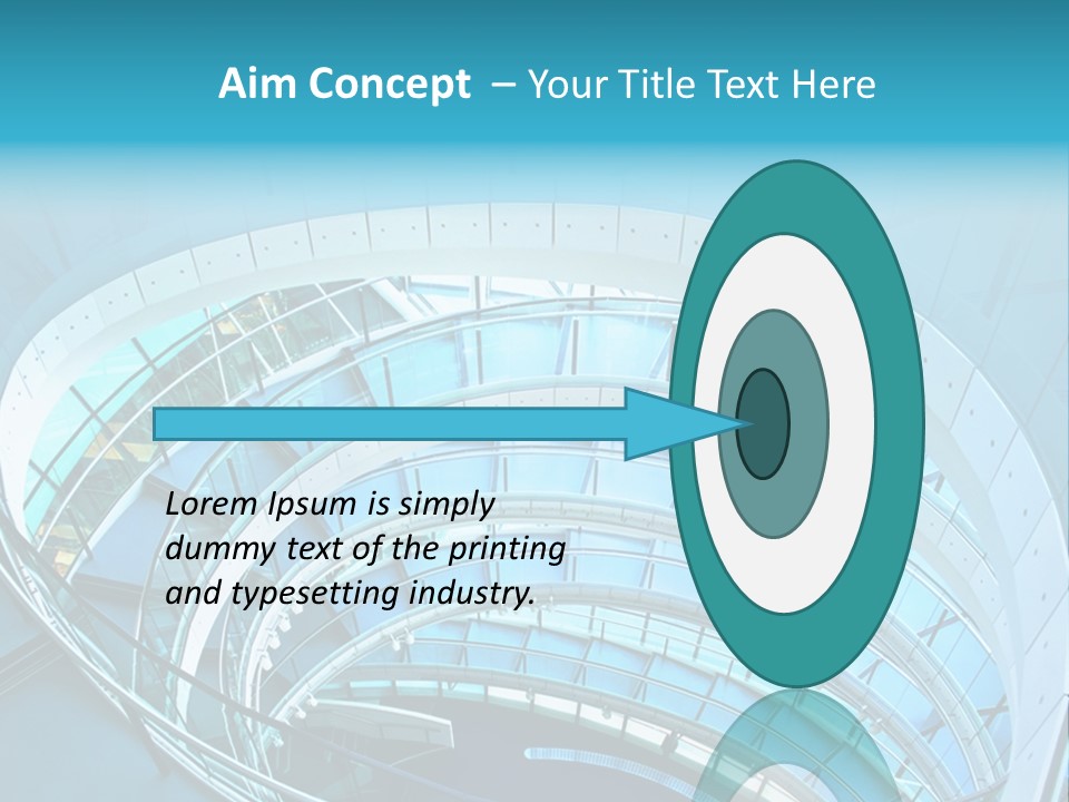 Perspective Design Circle PowerPoint Template