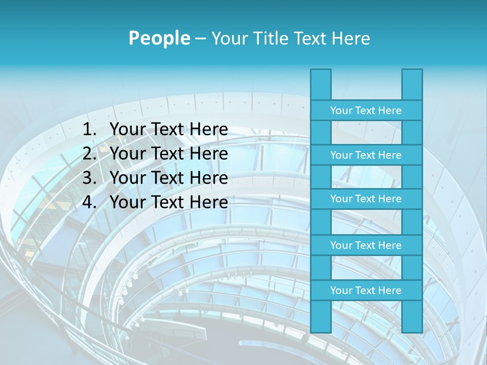 Perspective Design Circle PowerPoint Template