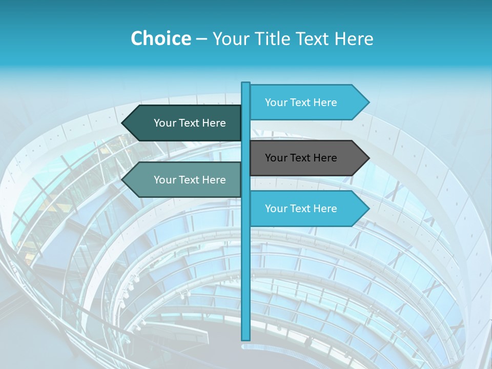 Perspective Design Circle PowerPoint Template