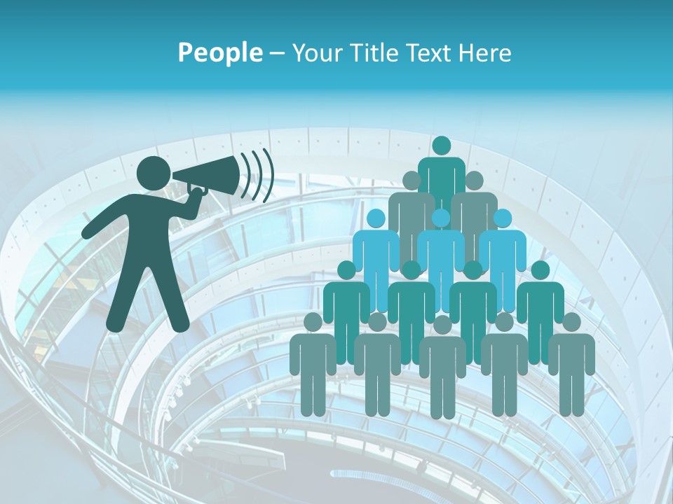 Perspective Design Circle PowerPoint Template