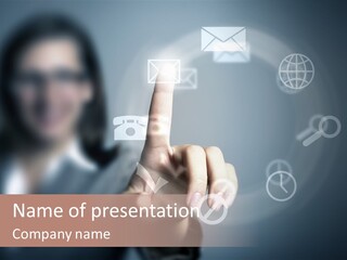 Data Connection Digit PowerPoint Template