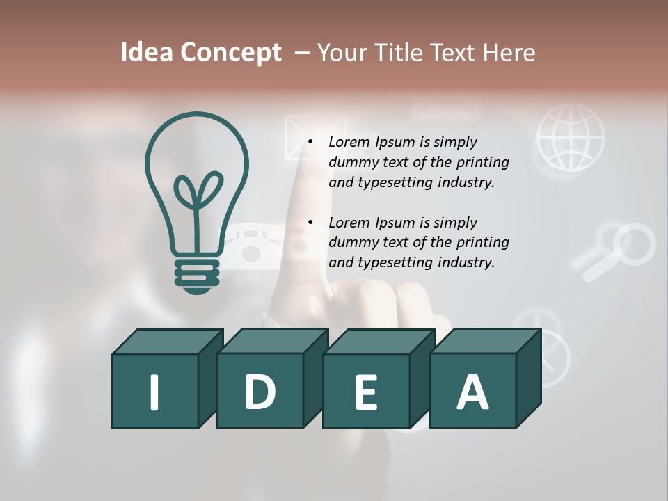 Data Connection Digit PowerPoint Template