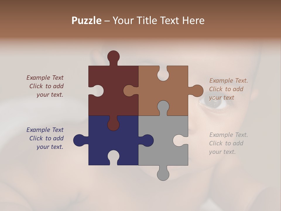 Races Eyes Innocent PowerPoint Template