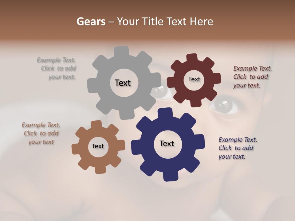 Races Eyes Innocent PowerPoint Template