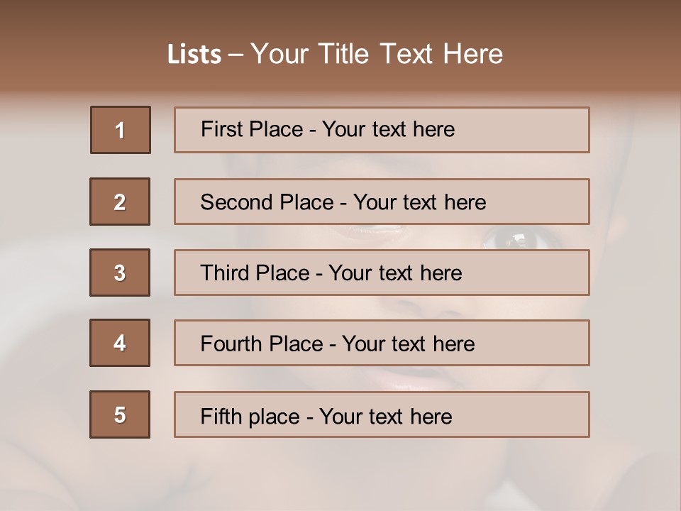 Races Eyes Innocent PowerPoint Template