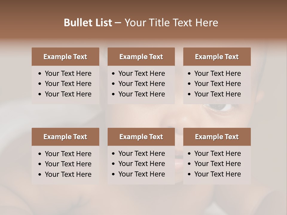 Races Eyes Innocent PowerPoint Template