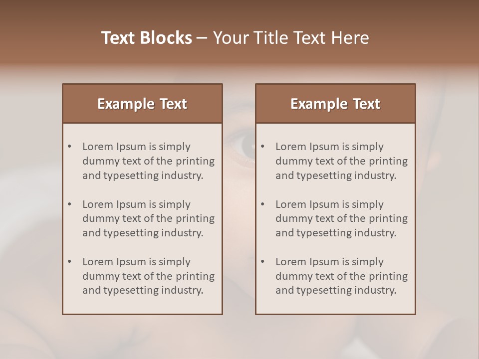 Races Eyes Innocent PowerPoint Template