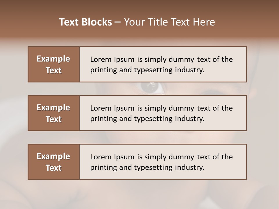 Races Eyes Innocent PowerPoint Template