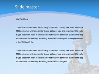 Strength Victory Snowy PowerPoint Template