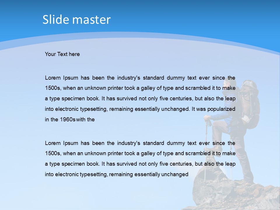 Strength Victory Snowy PowerPoint Template