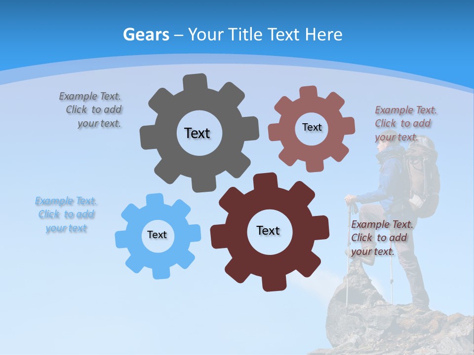 Strength Victory Snowy PowerPoint Template