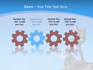 Strength Victory Snowy PowerPoint Template