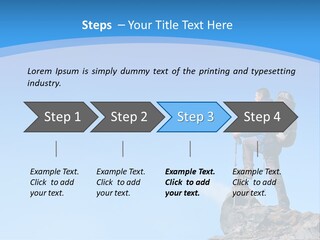 Strength Victory Snowy PowerPoint Template
