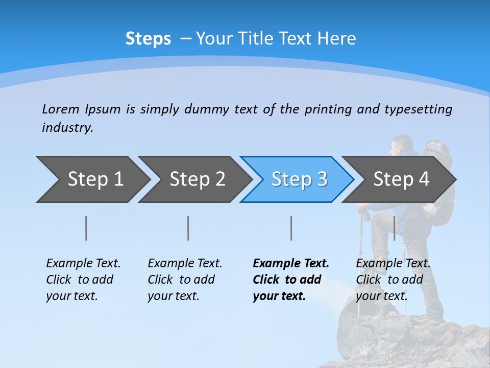 Strength Victory Snowy PowerPoint Template