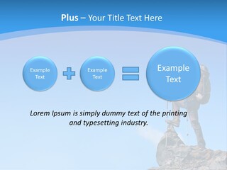 Strength Victory Snowy PowerPoint Template