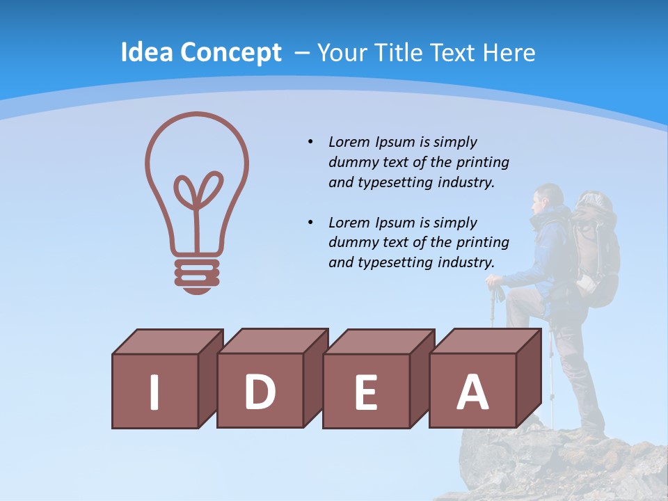 Strength Victory Snowy PowerPoint Template