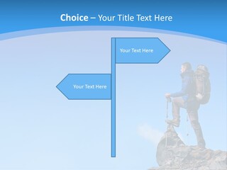 Strength Victory Snowy PowerPoint Template