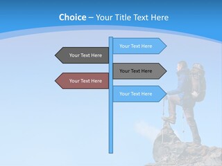 Strength Victory Snowy PowerPoint Template