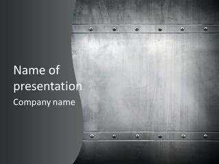 Piece Material Metal PowerPoint Template