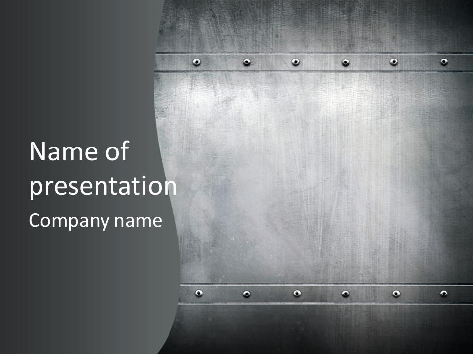 Piece Material Metal PowerPoint Template