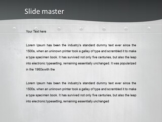 Piece Material Metal PowerPoint Template