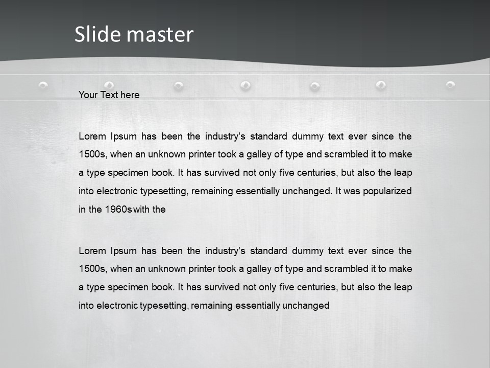 Piece Material Metal PowerPoint Template