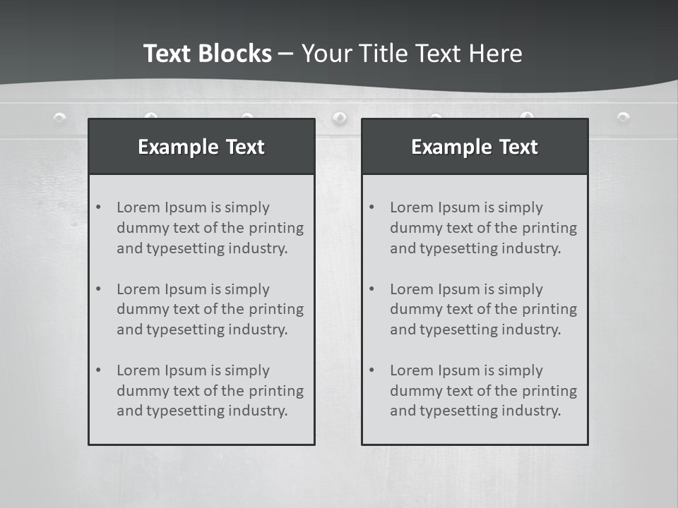 Piece Material Metal PowerPoint Template