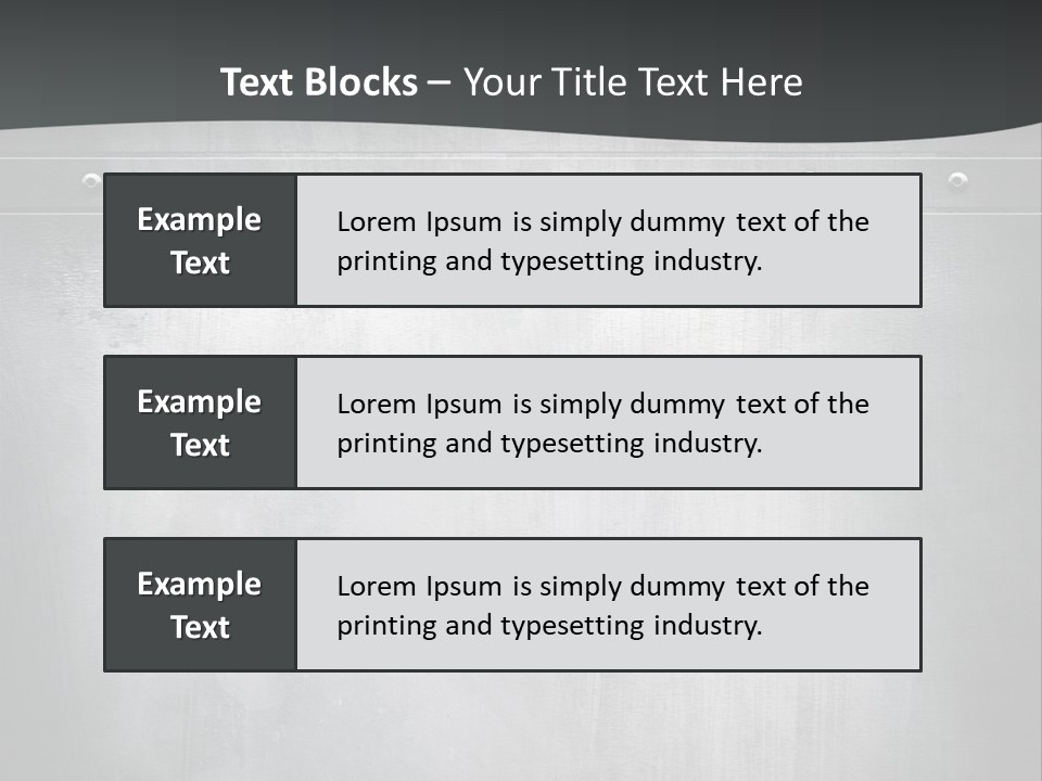 Piece Material Metal PowerPoint Template