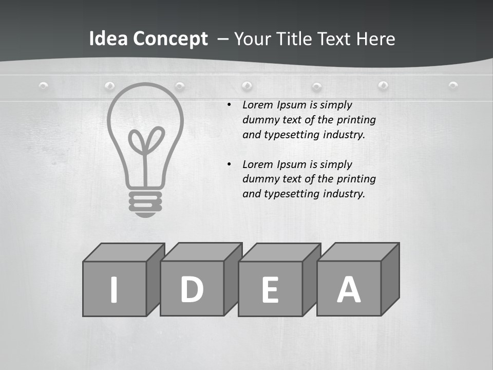 Piece Material Metal PowerPoint Template