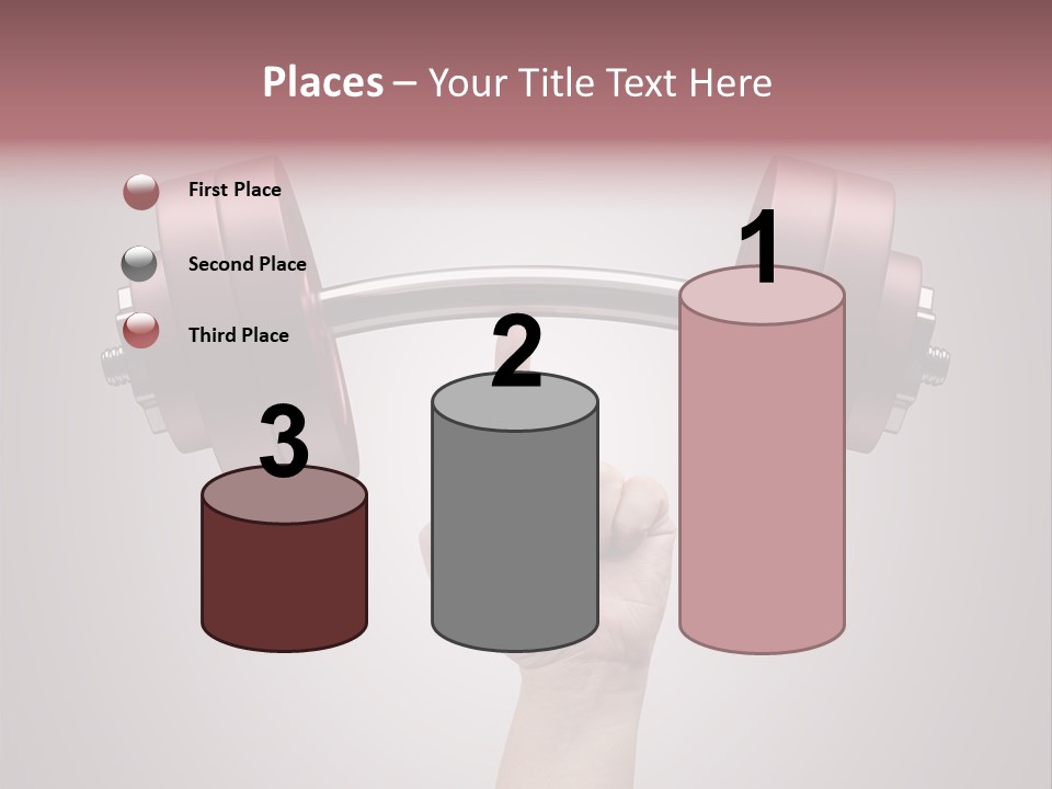 Heavy Weightlifting Athletic PowerPoint Template