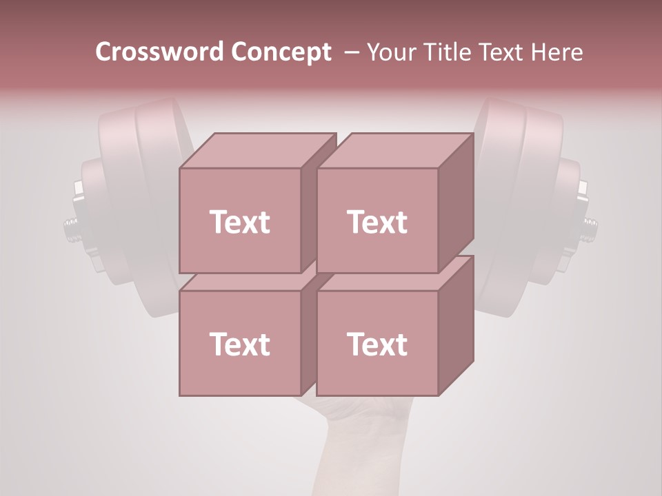 Heavy Weightlifting Athletic PowerPoint Template