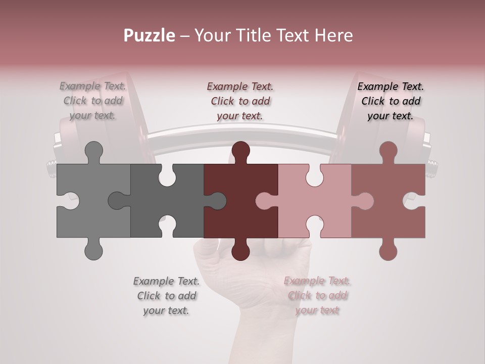 Heavy Weightlifting Athletic PowerPoint Template