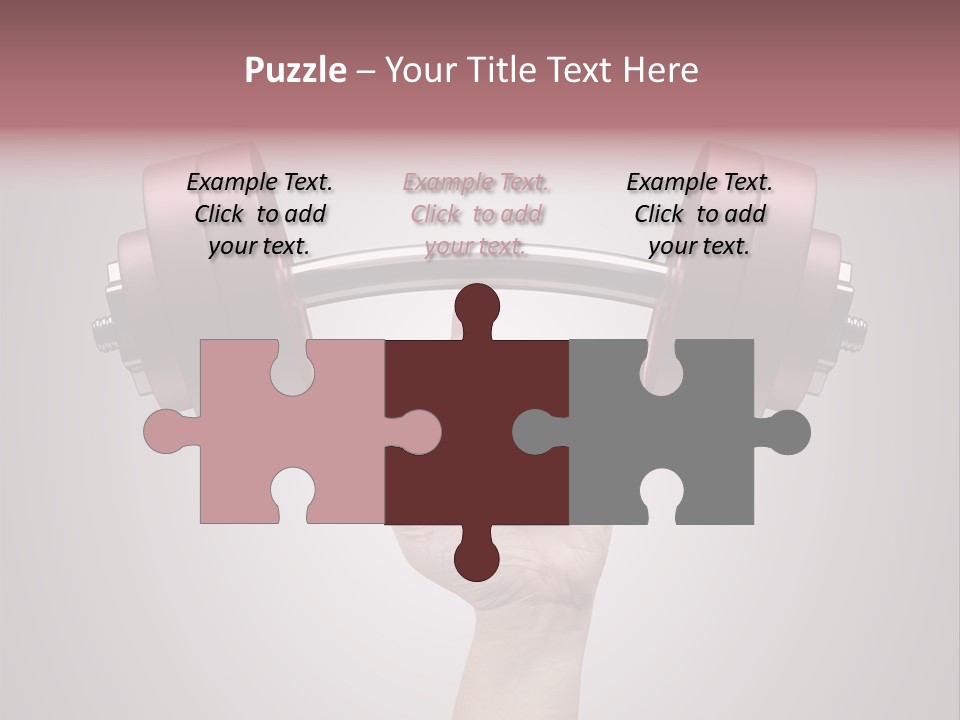 Heavy Weightlifting Athletic PowerPoint Template