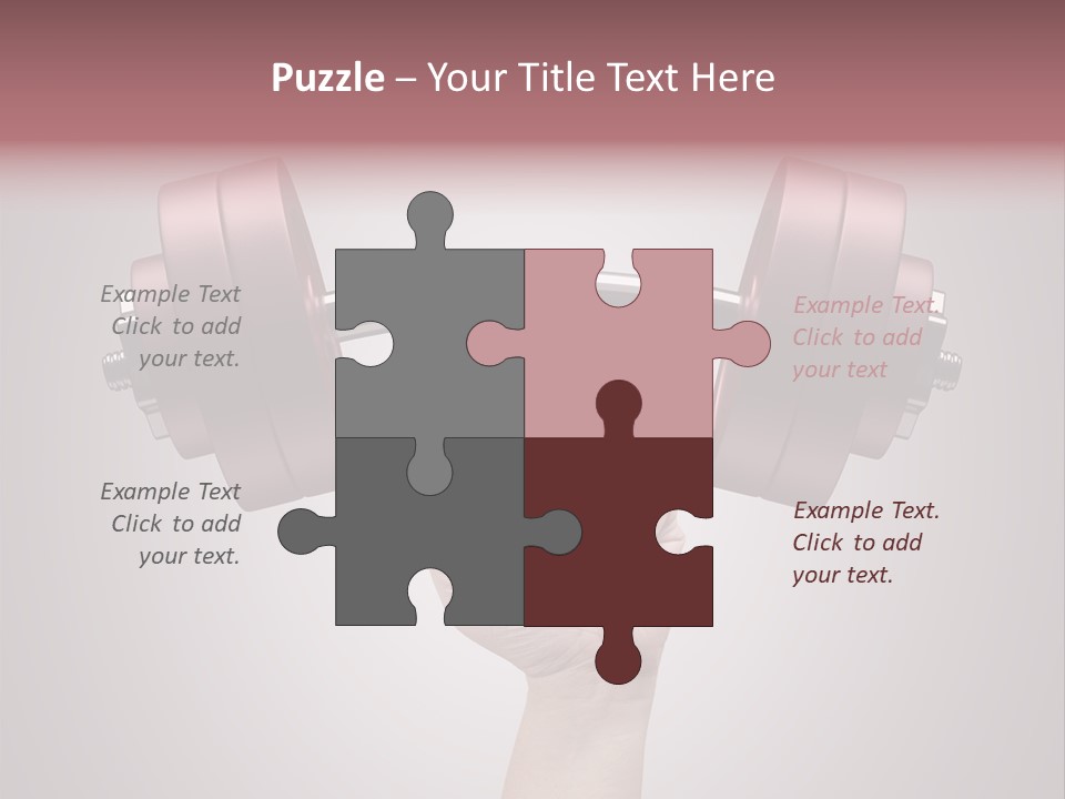 Heavy Weightlifting Athletic PowerPoint Template