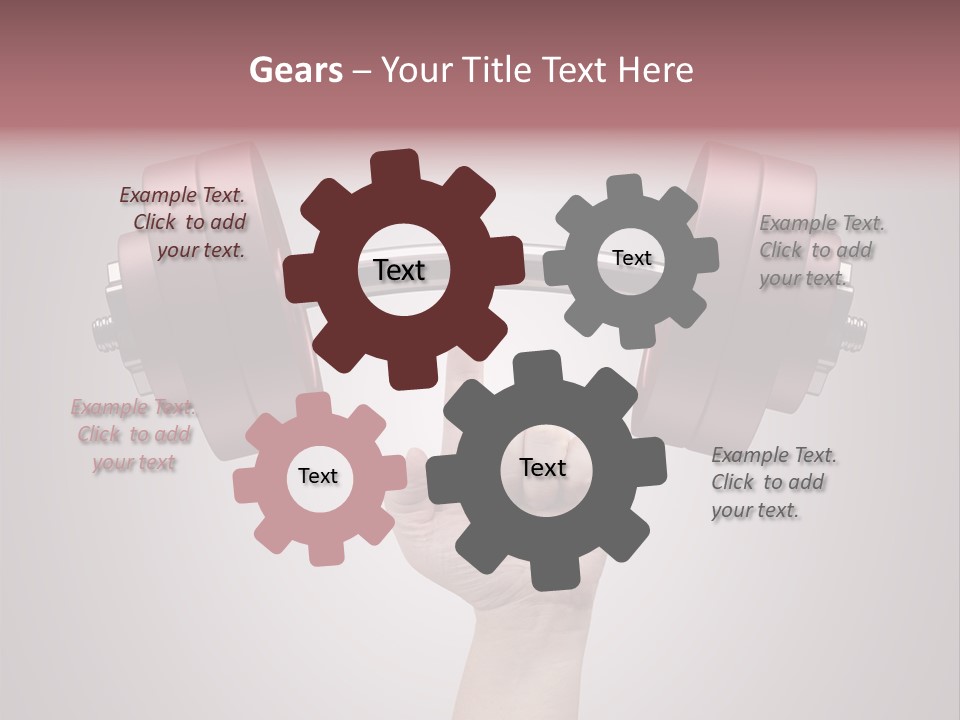 Heavy Weightlifting Athletic PowerPoint Template