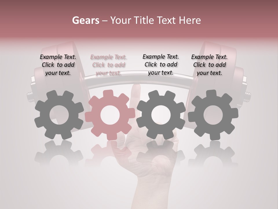 Heavy Weightlifting Athletic PowerPoint Template