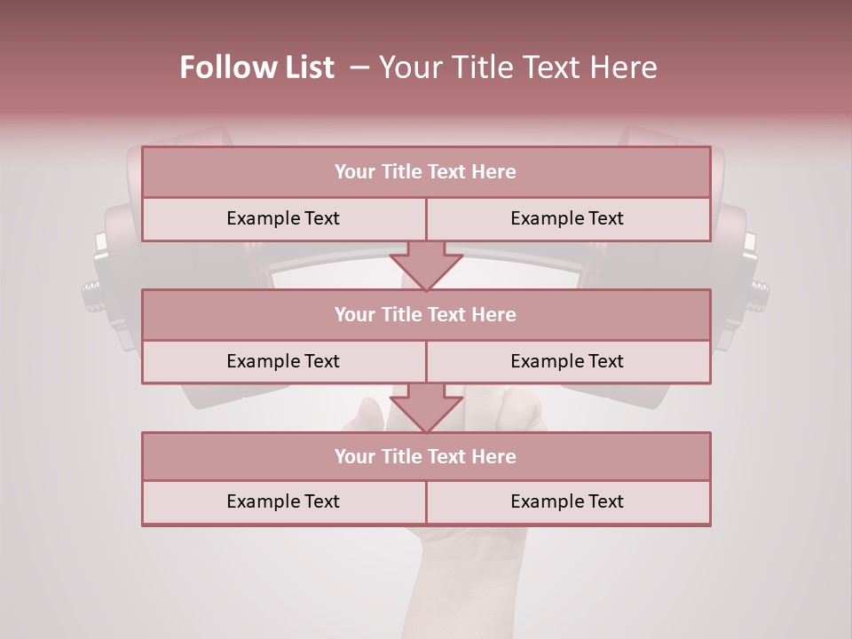 Heavy Weightlifting Athletic PowerPoint Template