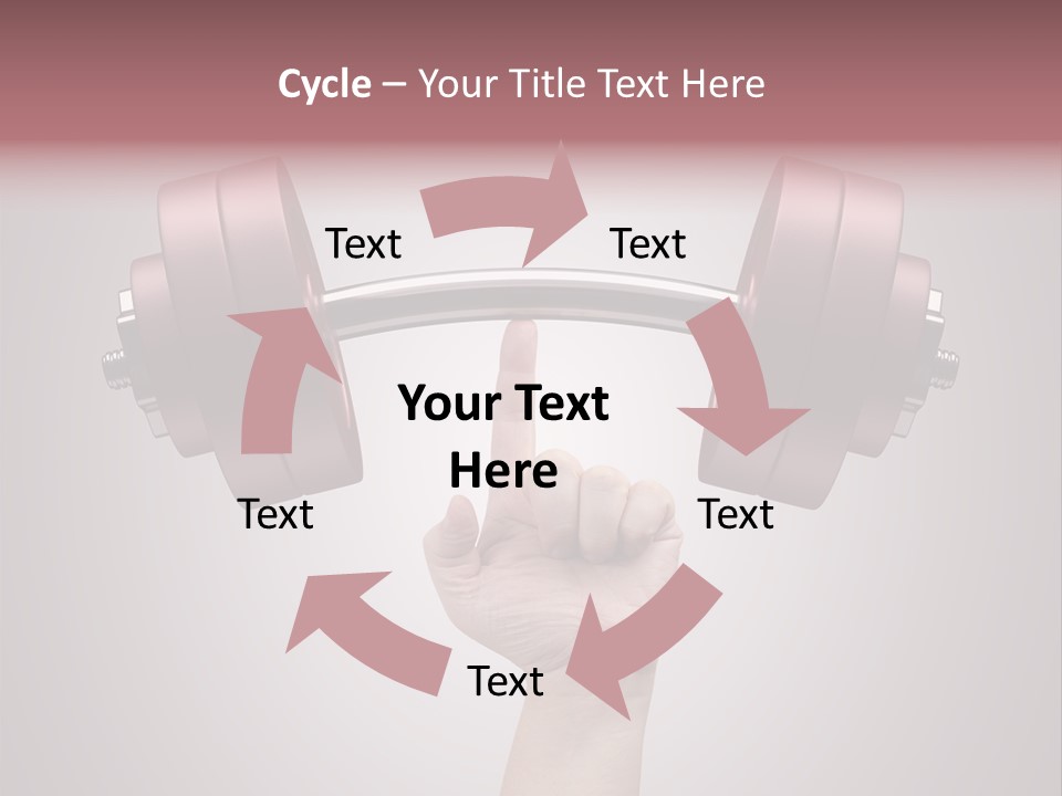 Heavy Weightlifting Athletic PowerPoint Template