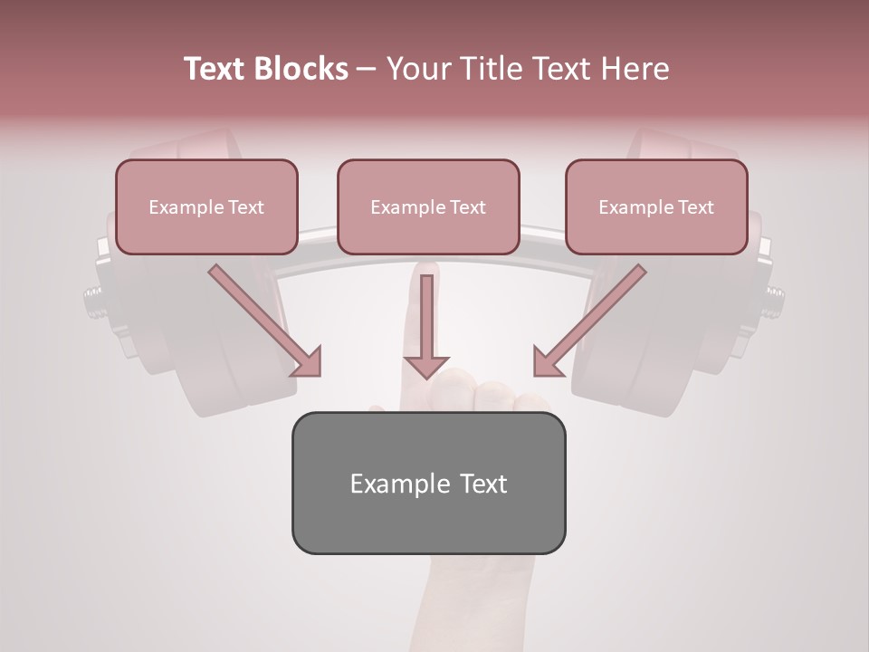 Heavy Weightlifting Athletic PowerPoint Template