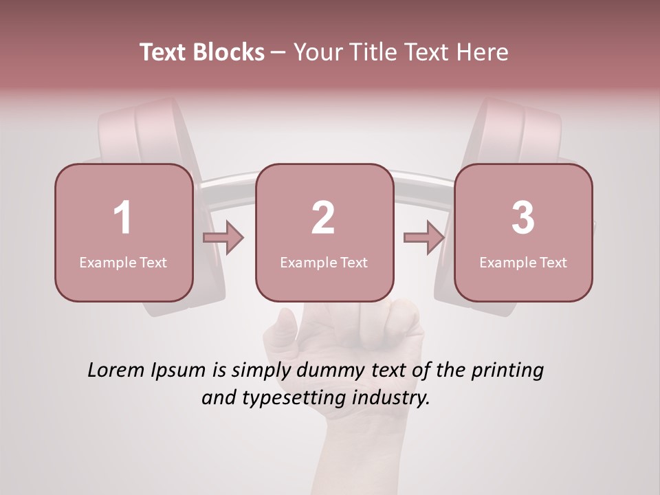 Heavy Weightlifting Athletic PowerPoint Template