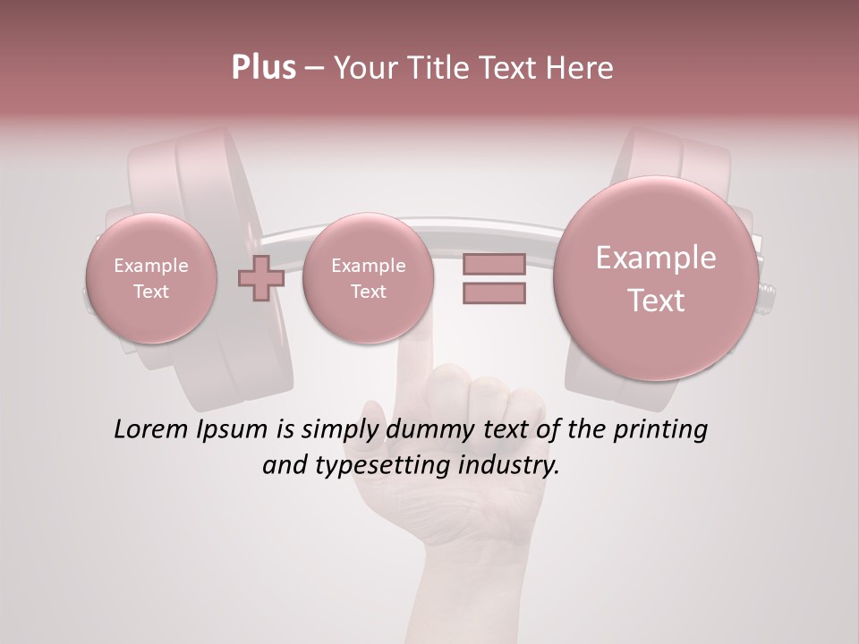 Heavy Weightlifting Athletic PowerPoint Template