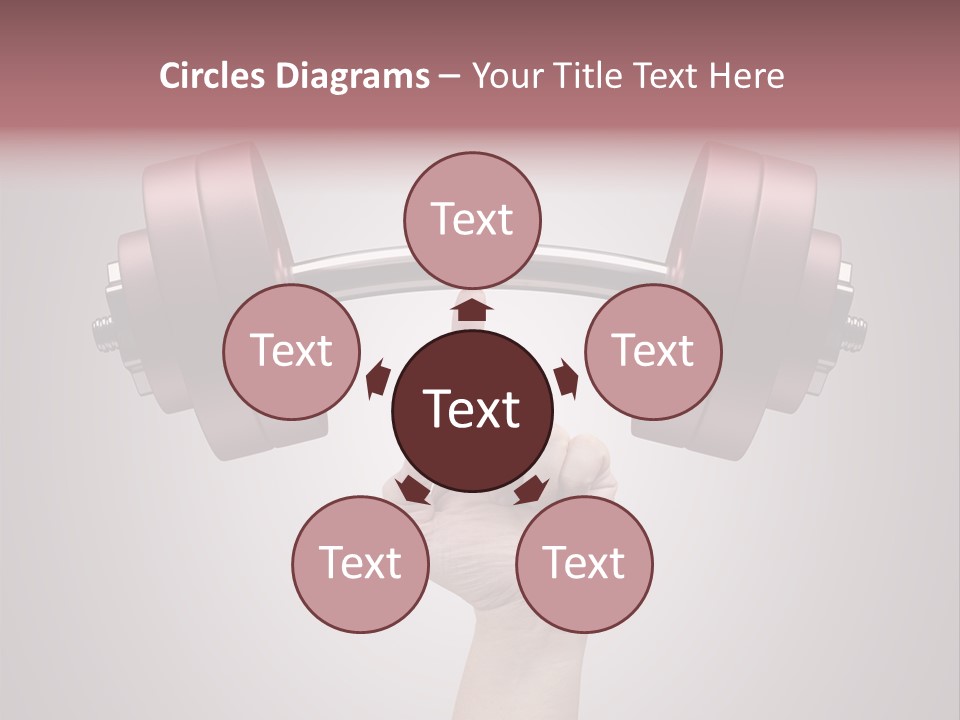 Heavy Weightlifting Athletic PowerPoint Template