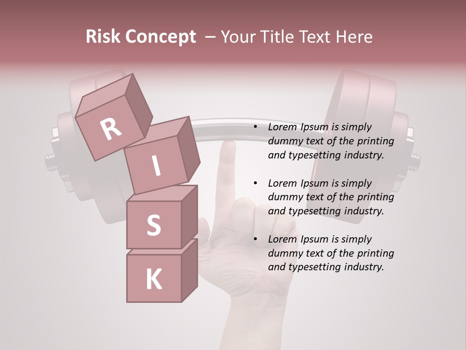 Heavy Weightlifting Athletic PowerPoint Template