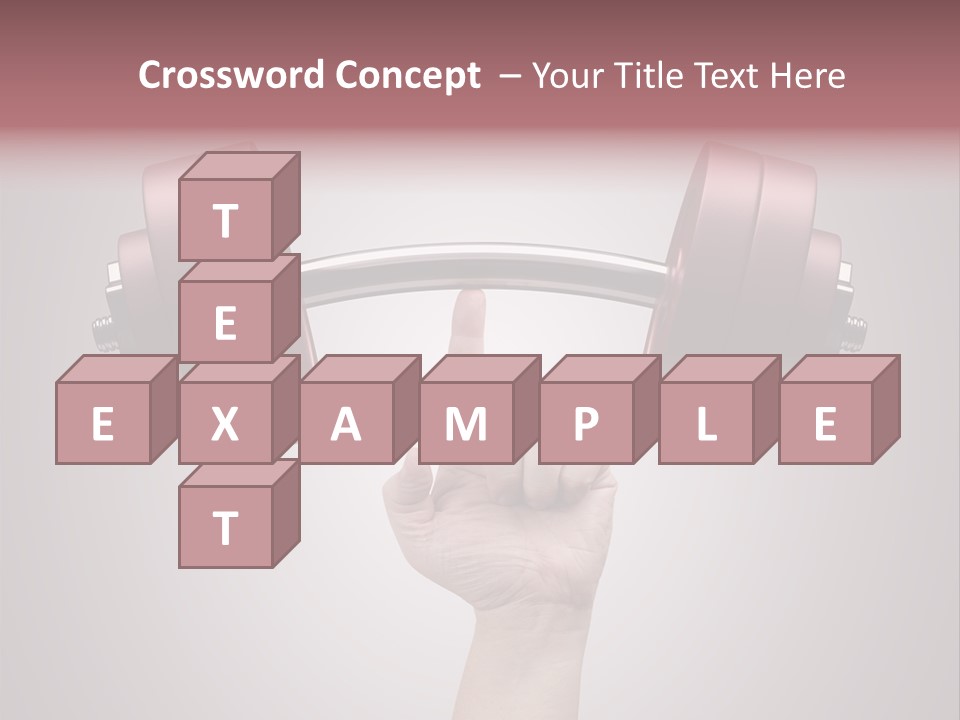 Heavy Weightlifting Athletic PowerPoint Template