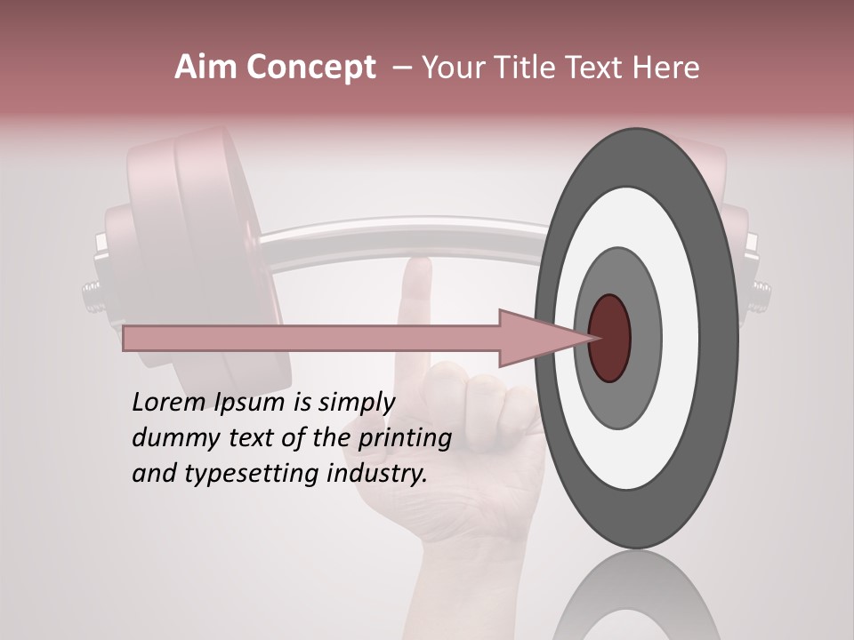 Heavy Weightlifting Athletic PowerPoint Template