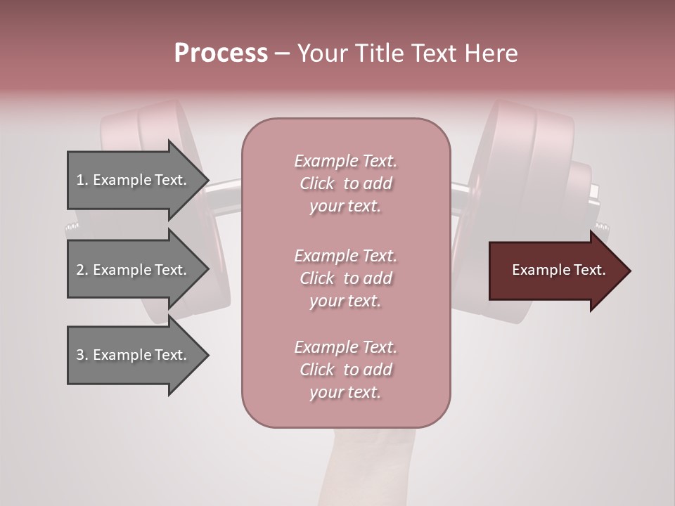 Heavy Weightlifting Athletic PowerPoint Template