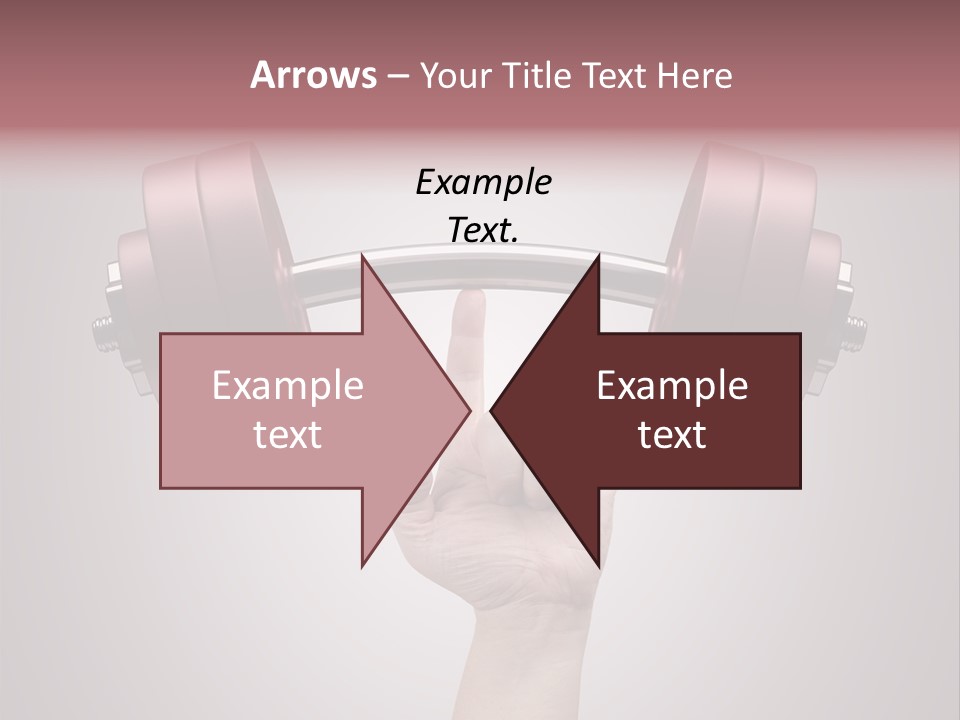 Heavy Weightlifting Athletic PowerPoint Template