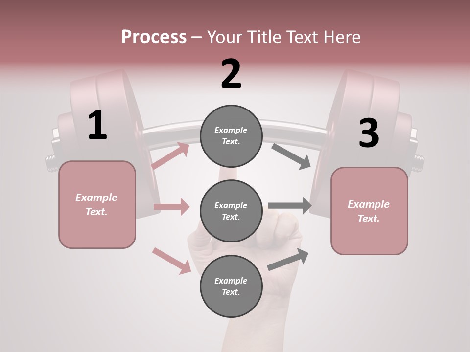 Heavy Weightlifting Athletic PowerPoint Template