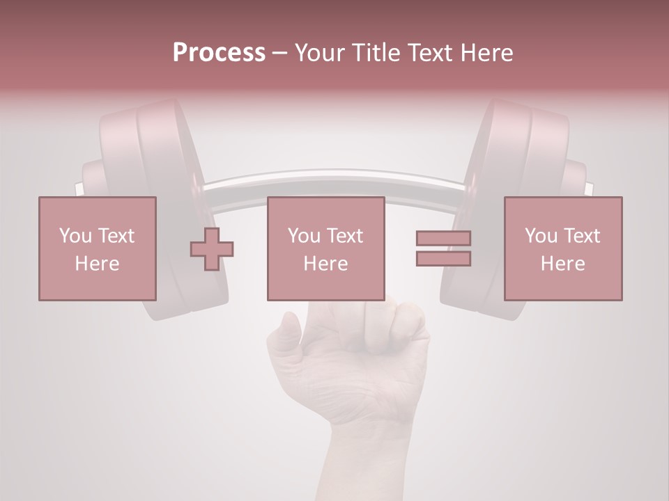 Heavy Weightlifting Athletic PowerPoint Template