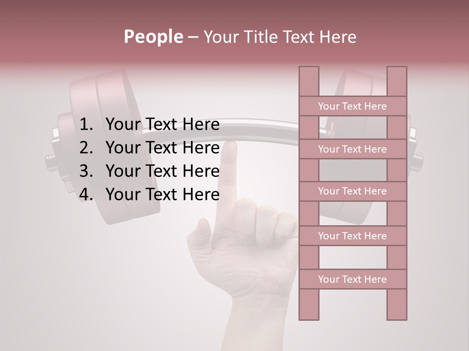Heavy Weightlifting Athletic PowerPoint Template